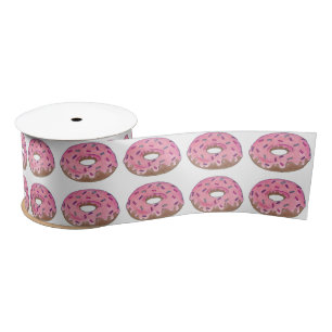 Donut Doughnut w/Sprinkles Pink Donuts Ribbon Lint