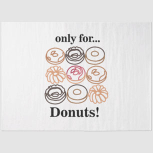 Donut Doughnut Zoete Grappige Verjaardag Tissuepapier