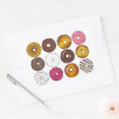 Donut Dozen Box Breakfast Doughnut Stickers (Enveloppe)