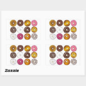 Donut Dozen Box van Breakfast Doughnuts Stickers (Vel)