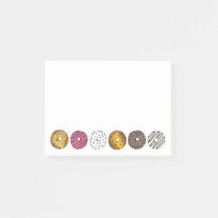 Donut Dozen Doughnoten Breakfast Junk Food Foodie Post-it® Notes