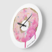 Donut Drip Wall Clock Art Grote Klok (Hoek)