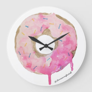 Donut Drip Wall Clock Art Grote Klok