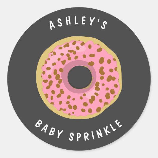 Donut Envelope sticker Baby sprinkhaan Doughnut (Voorkant)