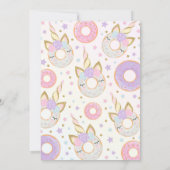 Donut Et Invitation Unicorne Ne Croyez Pas (Dos)