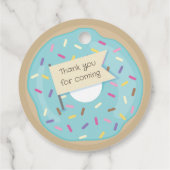 Donut feest bedankjes labels (Achterkant)