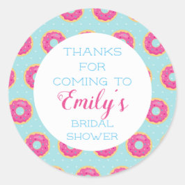 Donut Feest Bedankt Stickers