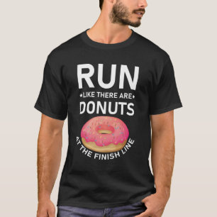 Donut Finish Line Marathon Grappige Hardlooploper T-shirt