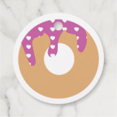 Donut First Frosting Birthday Bedankjes Labels (Achterkant)