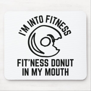 Donut Fitness Funny Muismat