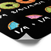 Donut Fraction Math Teachers Back To School Educat Poster (Hoek)