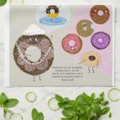 Donut Friends Kitchen Tea Serviette (Plié)