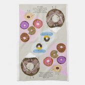 Donut Friends Kitchen Tea Serviette (Vertical)