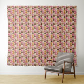 Donut Fun Tapestry Wandkleed (In Situ (horizontaal))