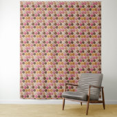 Donut Fun Tapestry Wandkleed (In situ)