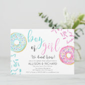 Donut gender onthulder kaart (Staand voorkant)