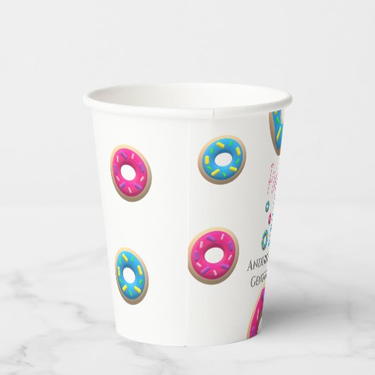 Donut Gender onthulling Papieren Bekers (Rechts)