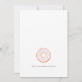 Donut grandir anniversaire Invitation (Dos)