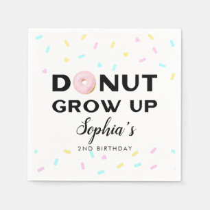 Donut Groei Sweet Birthday Party Servet