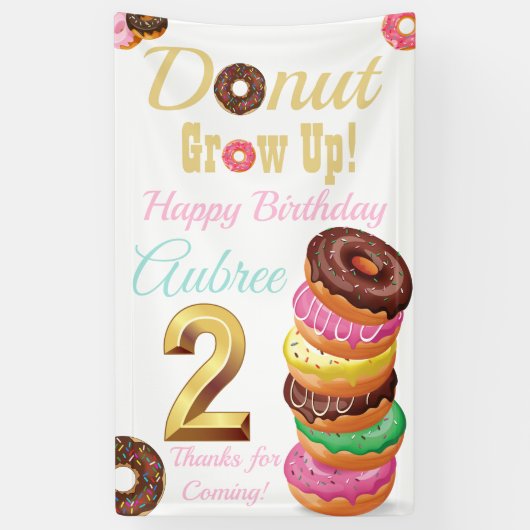 Donut Groeit Banner op (Verticaal)