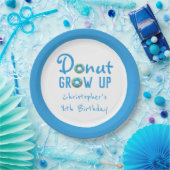 Donut Groeit Birthday Papieren Bordje (Feest)