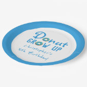Donut Groeit Birthday Papieren Bordje (Gekanteld)