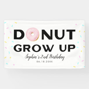 Donut Groeit kinderen op zaterdag Spandoek