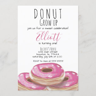 Donut groeit op uitnodiging van verjaardagsfeest