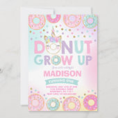 Donut Grow Up Anniversaire Invitation Donut & Unic (Devant)
