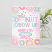 Donut Grow Up Anniversaire Invitation Donut & Unic (Debout devant)