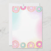 Donut Grow Up Anniversaire Invitation Donut & Unic (Dos)