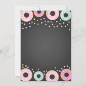 Donut Grow Up Anniversaire Invitation Donut & Unic (Dos)