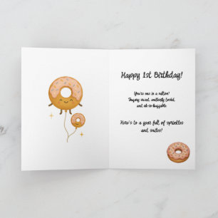 Donut Grow Up Schattigee Pastel Donut Verjaardag K Feestdagen Kaart