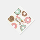 Donut Grow Up Verjaardag servet (Hoek)