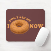 Donut Humor aangepaste mousepad Muismat (Met muis)