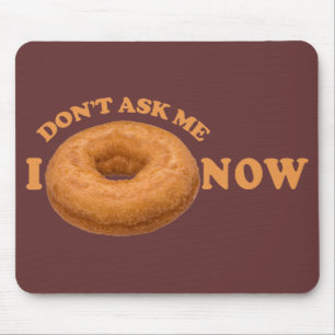 Donut Humor aangepaste mousepad Muismat