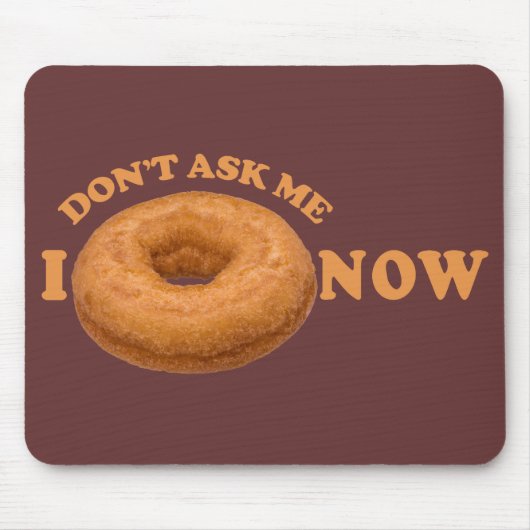 Donut Humor aangepaste mousepad Muismat (Voorkant)