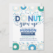 Donut Invitation Anniversaire Donut Grow Up Party (Devant)
