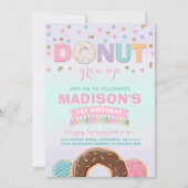 Donut Invitation Anniversaire Donut Grow Up Party (Devant)