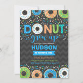Donut Invitation Anniversaire Donut Grow Up Party (Devant)