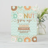 Donut Invitation Anniversaire Donut Grow Up Party (Debout devant)