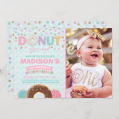 Donut Invitation Anniversaire Donut Grow Up Party (Devant / Derrière)