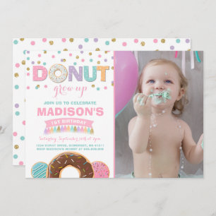 Donut Invitation Anniversaire Donut Grow Up Party