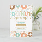 Donut Invitation Anniversaire Donut Grow Up Party (Debout devant)
