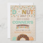 Donut Invitation Anniversaire Donut Grow Up Party (Devant)