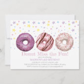 Donut Invitation Anniversaire Donut Grow Up Party (Devant)