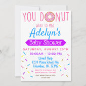 Donut, Invitation Baby shower de Doughnut (Devant)