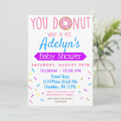 Donut, Invitation Baby shower de Doughnut (Debout devant)