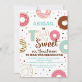 Donut Invitation d'anniversaire à thème (Devant)