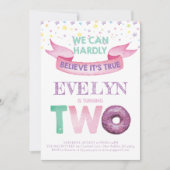 Donut Invitation du 2e anniversaire (Devant)